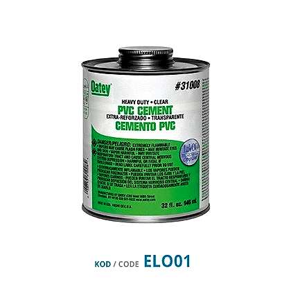 Oatey Şeffaf U-PVC Yapıştırıcı