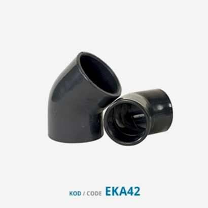 Pina U-PVC Dirsekler - 45° Açılı