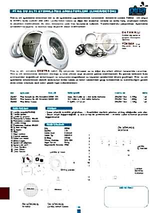Pina Sualtı Aydınlatma Armatürleri (LINER/BETON)